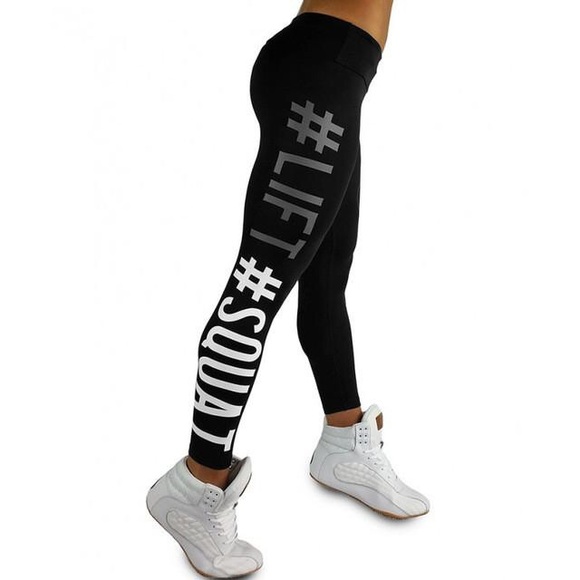 Lift and Squat Hashtag Leggings - Picture 3 of 6